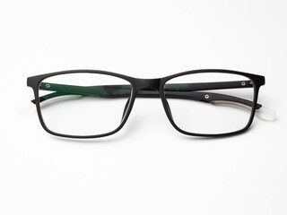 picture of a black eye glasses isolated
