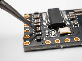 Close up shoot of wireless audio circuit