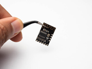 Close up shoot of wireless audio circuit