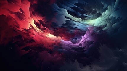 Space scene with swirling galaxy, Nebula and distant planet, Cosmic clouds of mist on bright colorful backgrounds.