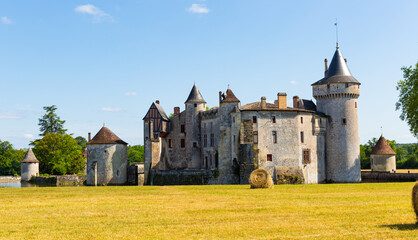Castle Chateau de la Brede. Gironde. France. High quality photo