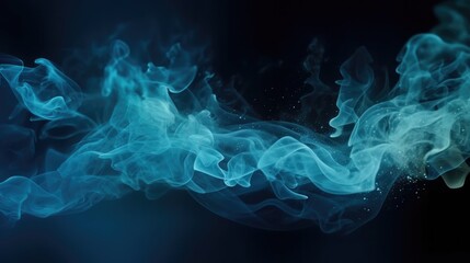 Colorful smoke clouds on dark background, Colorful fog.