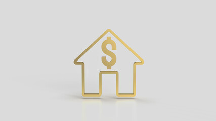 The home icon for property Business concept 3d rendering