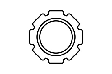 setup icon. Icon related to setup and action. line icon style. Simple vector design editable