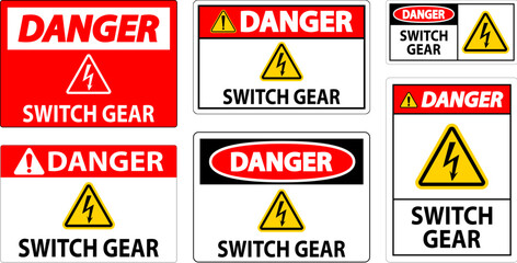 Danger Sign, Switch Gear Sign