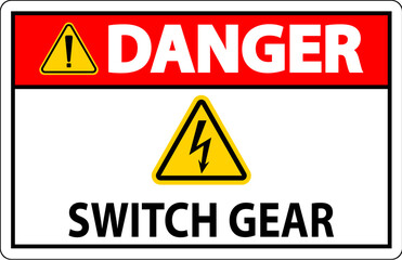 Danger Sign, Switch Gear Sign