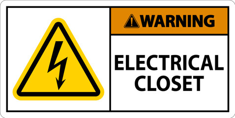 Warning Sign, Electrical Closet Sign