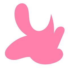 Pink vectors abstract shapes