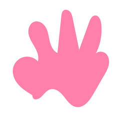 Obraz premium Pink vectors abstract shapes