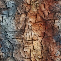 A rough wooden bark texture. Generative AI. 