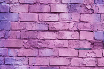Brick wall painted purple. Nnewly made wall texture background