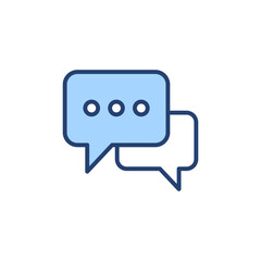 Fototapeta premium Chat icon vector. speech bubble sign and symbol. comment icon. message