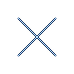 Close icon vector. Delete sign and symbol. cross sign
