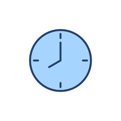 Clock icon vector. Time sign and symbol. watch icon