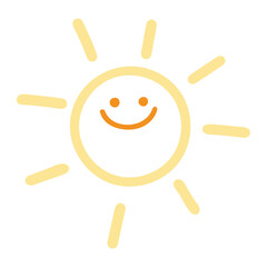Sun icon sun element happy cute