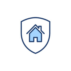 house insurance icon vector. house protection sign and symbol