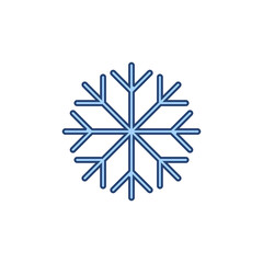 Snow icon vector. snowflake sign and symbol