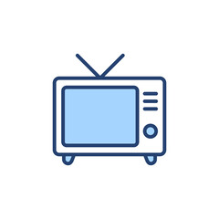 Tv icon vector. television sign and symbol