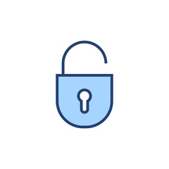 Unlock icon vector. Unlock sign and symbol. unlocked padlock icon
