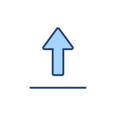 Upload icon vector. load data sign and symbol