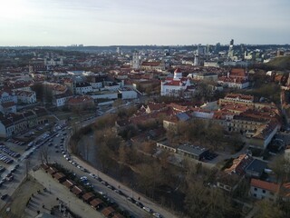 Red roofs, European Old town
