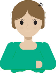 angry illustration icon