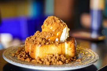 Burnt Butter Toast ice cream topping and caramel