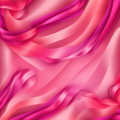 Obraz premium Vibrant and colorful abstract fashion background made of folded cloth, wavy ribbons and soft angles. Unique, stylish, modern concept.