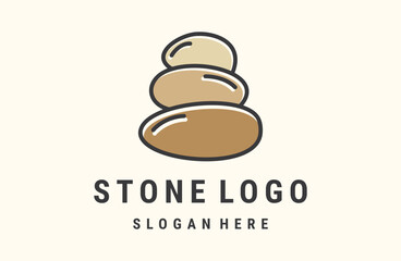 Flooring logo inspiration with stone element.
