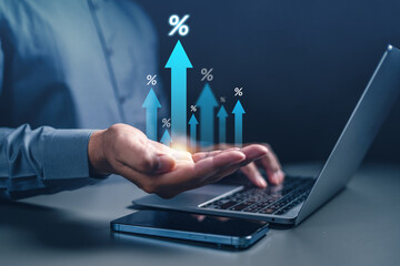 investor, interest, finance, financial, investment, stock, graph, growth, banking, invest. on the...