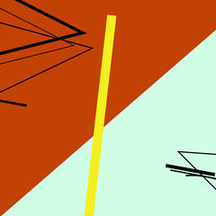 Maroon and Mint Art Design 