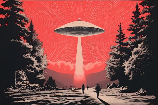UFO in the sky