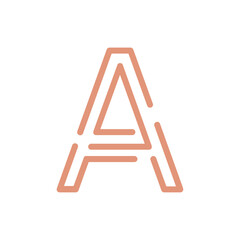 Monogram design vector logo. Monogram initial letter mark A logo design. Monogram design vector logo. Monogram initial letter mark A logo design simple A monogram