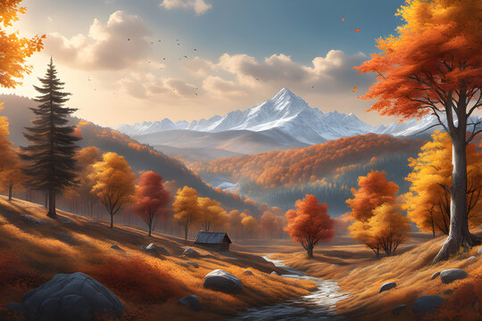  warmth of autumn. Generative AI