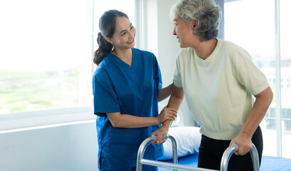 Asian women were cared for by nurses who tracked their health and musculoskeletal, shoulder and mental physiotherapy for elderly women.