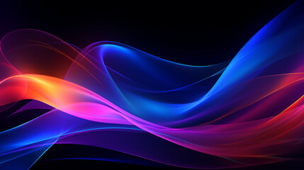 Abstract light wave futuristic background. Modern colorful flow