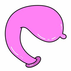 condom cartoon on white background