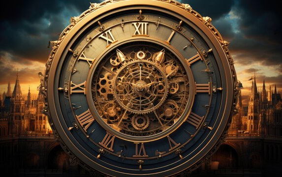 Clock mechanism for wall clock top