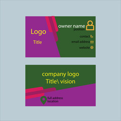 Business Card design vector templet