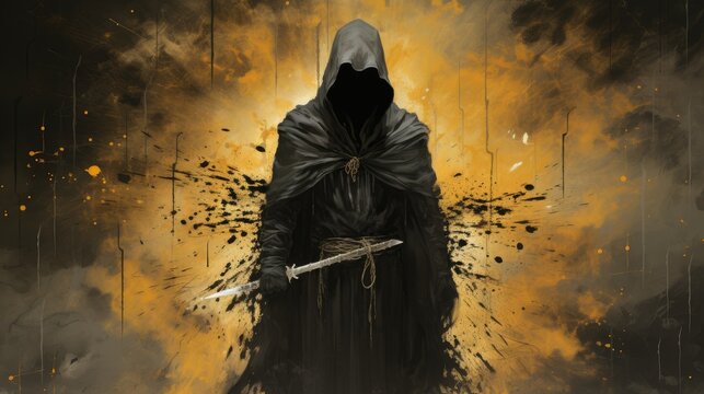 person in the darkness