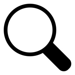 Magnifying glass icon for search and exploration