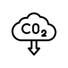 co2 line icon