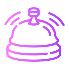 bell Line Gradient Icon