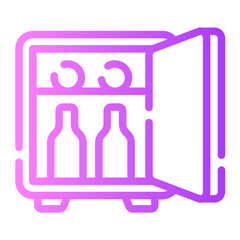 minibar Line Gradient Icon