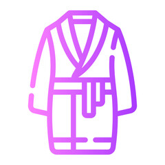 bathrobe Line Gradient Icon