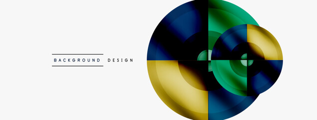 Obraz premium Circle pattern background. Abstract backgrounds bundle for wallpaper, banner, background, landing page, wall art, invitation, prints, posters