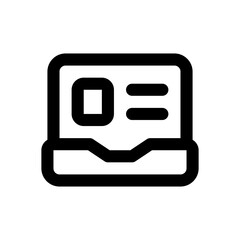 laptop line icon