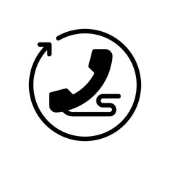 back call glyph icon