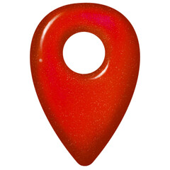 red map pointer