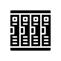 lockers glyph icon